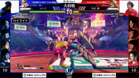 開幕初日から屈指の好カード 新たに参戦する広島team Ixaが魚群に挑む ストリートファイターリーグ Pro Jp 22 第1節 Day1レポート Pc Watch