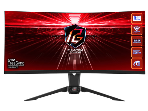 ASRock、世界初の無線LANアンテナを内蔵した34型湾曲ゲーミング