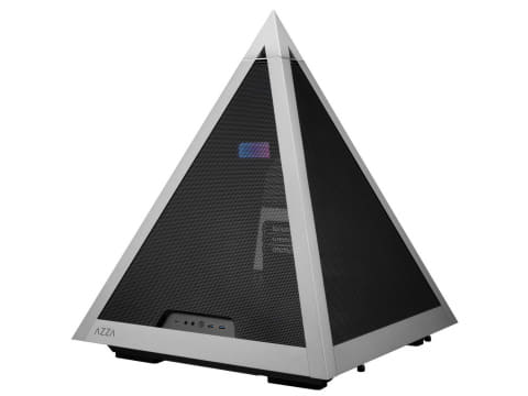 AZZA ピラミッド型(三角形) pcケース　未開封・未使用(ジャンク) AZZA、側面がメッシュ構造のピラミッド型ATXケース - PC Watch