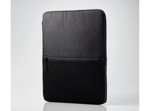 ブラック PCケース メッシュトップ エレコム、中身が見えるメッシュポケット搭載のノートPCケース - PC Watch
