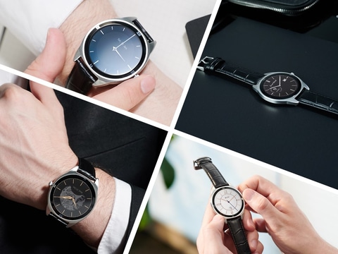 時計職人による アナログ時計風 薄型軽量スマートウォッチ Pc Watch