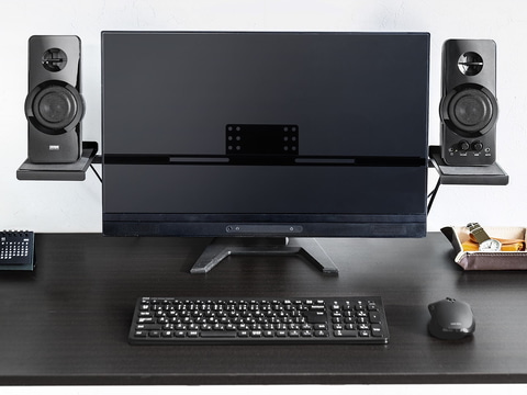 サンワサプライ モニター横にスピーカーを置けるvesa固定式スタンド Pc Watch サンワサプライ モニター横にスピーカーを置けるvesa固定式スタンド Pc Watch