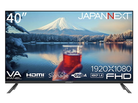 JAPANNEXT、デジタルサイネージとして利用できる40型フルHDモニター 
