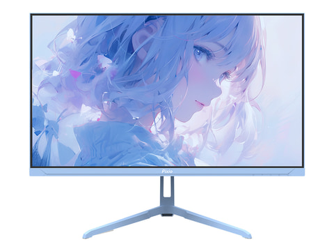 パステルブルーとパステルピンクの200Hz対応ゲーミングモニター - PC Watch