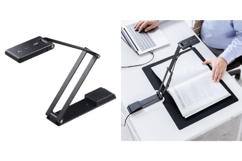 サンワサプライ、A3対応でコンパクトな折りたたみ式ポータブル
