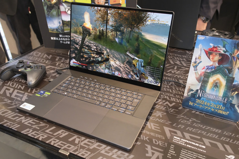 ASUS、薄型軽量の16型Core Ultra/14型Ryzen 8040搭載ゲーミングノート