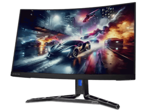 レノボ、180Hz駆動/0.5ms対応の湾曲ゲーミングモニター。27型と31.5型