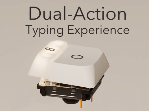 世界初を謳う“(物理)デュアルアクション”のキーボードが登場 - PC Watch