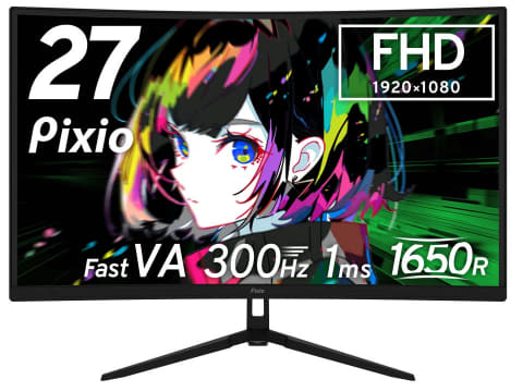Pixio、300Hz駆動のフルHD湾曲ゲーミングモニター - PC Watch