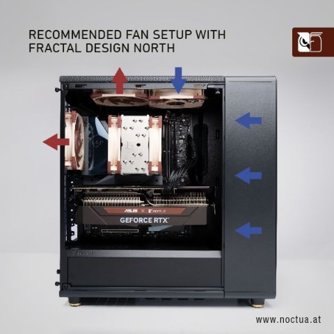 Noctuaが公開した、最適なファン配置案