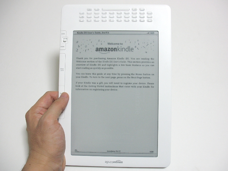 画像 特集 Amazon Kindle Dx 試用レポート 9 7型大画面の電子ペーパー端末 11 57 Pc Watch