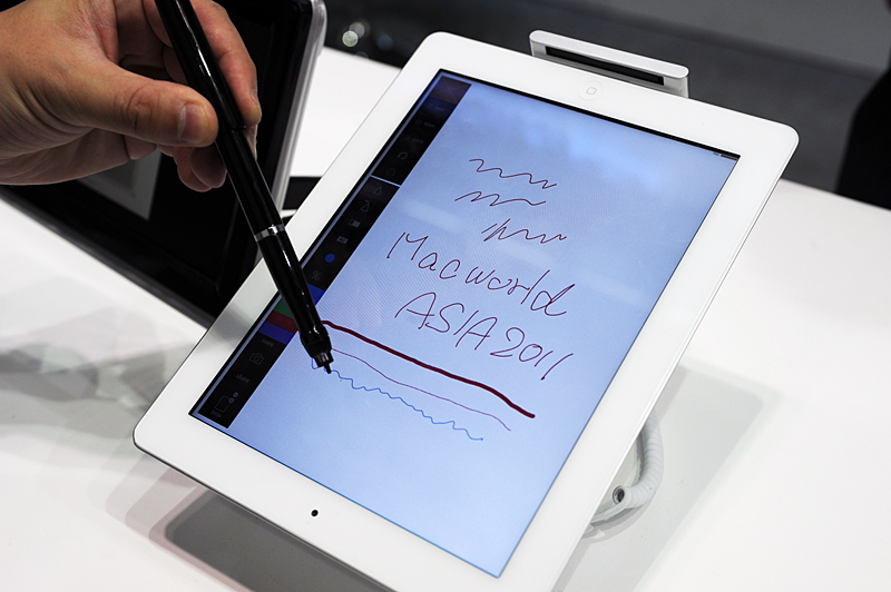 画像 イベントレポート Macworld Asia 2011展示会場レポート Ipadをペンタブレットにする Smart Pen For Ipad など 3 27 Pc Watch