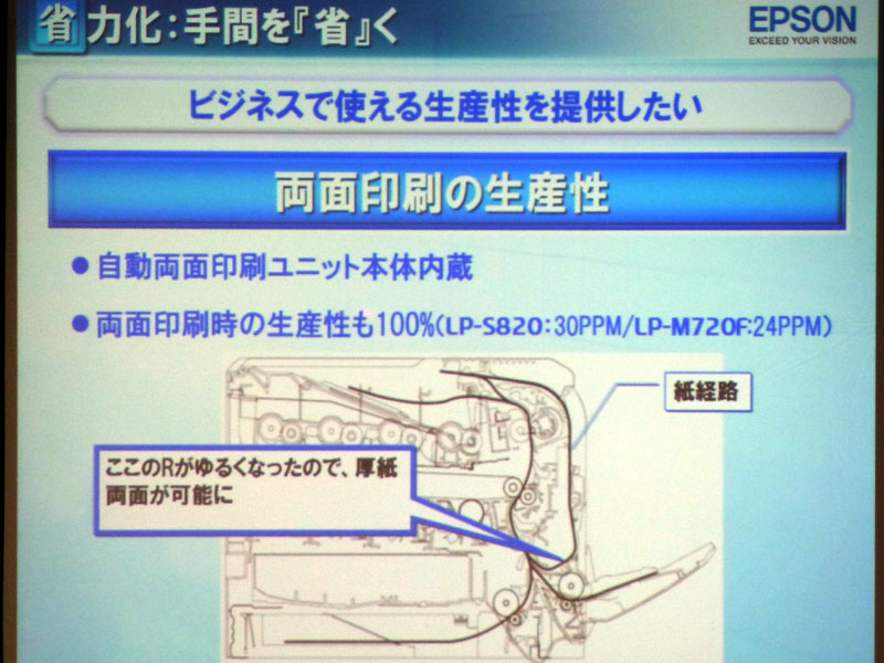 画像 エプソン 実売10万円を切る高速 高耐久a4カラーレーザー 複合機 Postscript 3 Ipv6 Gigabit Ethernet対応 9 39 Pc Watch