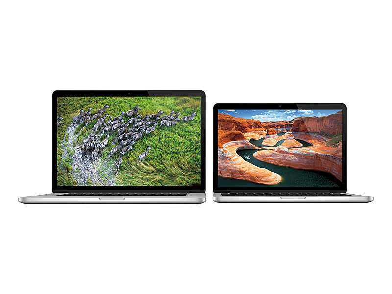 Retinaディスプレイを搭載するMacBook Proが、13型と15型となった