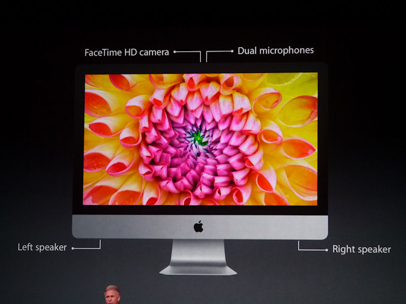 iMacの各種インターフェイス