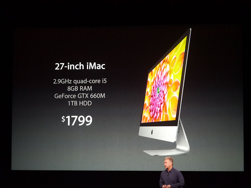 27型液晶ディスプレイを搭載したiMacの概要