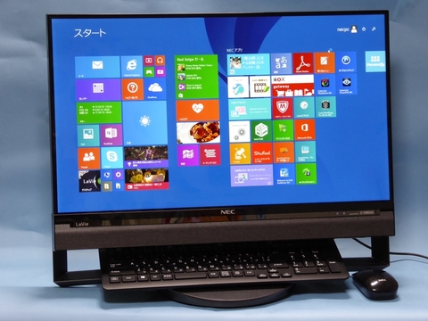 Hothotレビュー Nec Pc Lavie Desk All In One Da970 Realsense搭載の23 8型液晶一体型pc Pc Watch