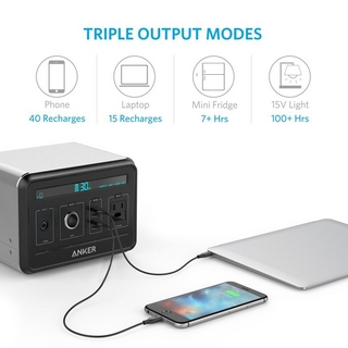 Anker スマホ40回 ノートなら15回充電できる434whの超容量ポータブルバッテリ シガーソケット コンセント Usb出力を装備 Pc Watch