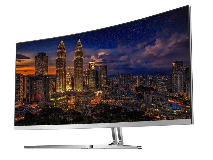 JAPANNEXT、100Hz/3,440×1,440ドット対応の34型ウルトラワイド曲面