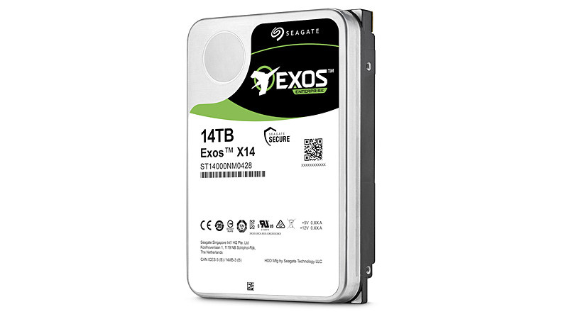 Seagate、ヘリウムガス封入の14TB HDD「Exos X14」 - PC Watch