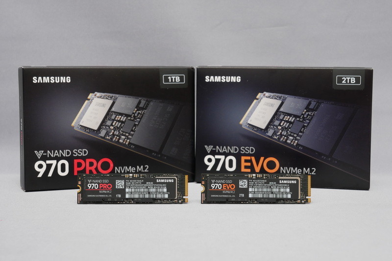 レビュー】Samsung、第3世代のNVMe/PCIe SSD「970 PRO」、「970 EVO 