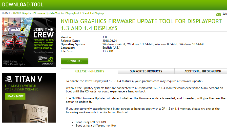Nvidia Displayportでブート時に画面が出ない問題を解決するファーム Pc Watch