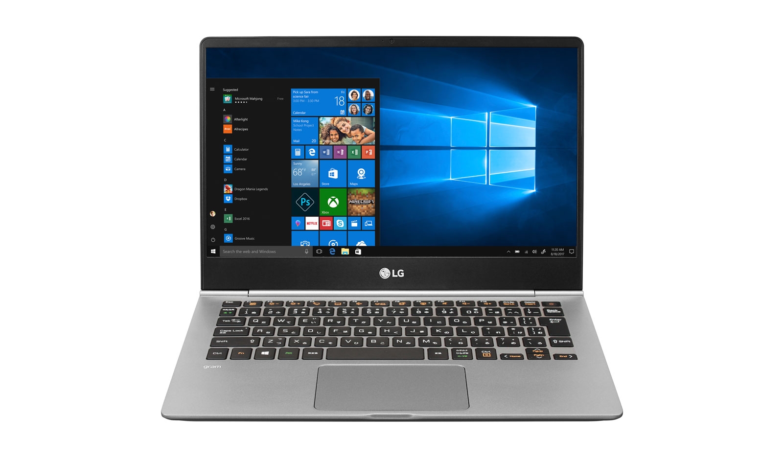 LG、薄型軽量ノート「LG gram」にThunderbolt 3/指紋センサー搭載