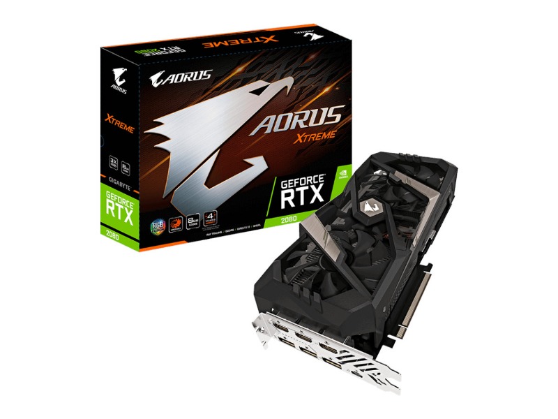 GIGABYTE、7つのディスプレイ出力を備えたGeForce RTX 2080ビデオ