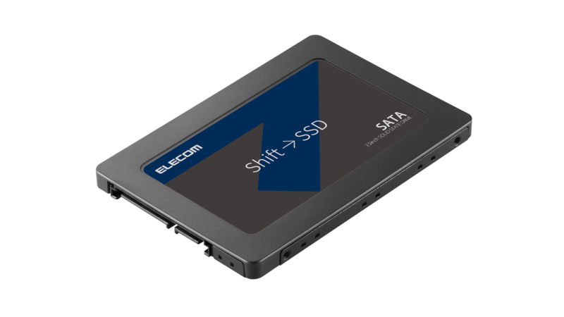 使用時間1383時間 960GB SSD SATA 2.5インチ ELECOM エレコム HDDケース付 SATA3.0 2.5インチ 960GB 内蔵SSD 内蔵型SSD