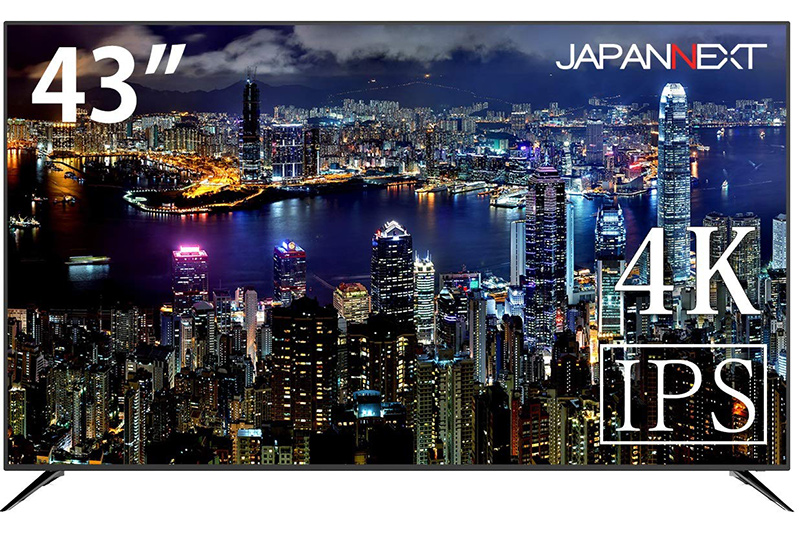 JAPANNEXT、43型で4万円を切る4K IPS液晶 - PC Watch