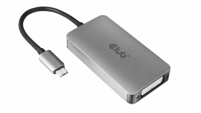 Club3D、USB Type-CをDual Link DVI-Iに変換するアダプタ - PC Watch