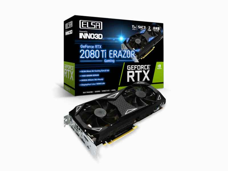 エルザ、GeForce RTX 2080 Ti搭載ビデオカードなど - PC Watch
