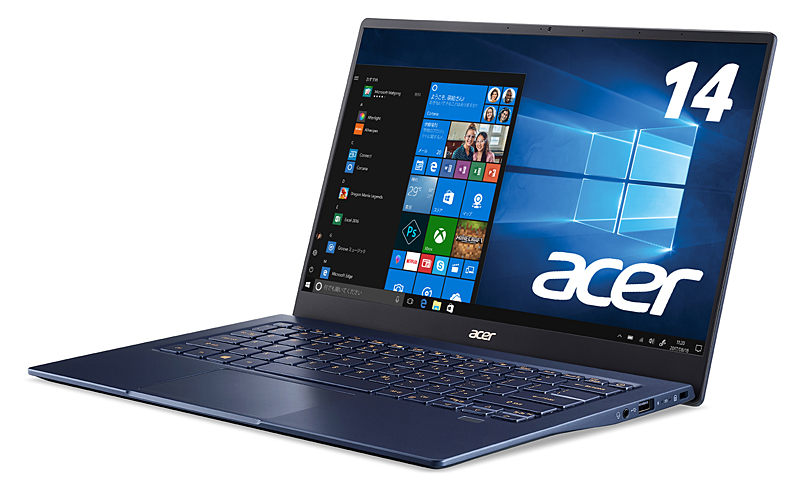 日本エイサー、重量930gのIce Lake搭載14型ノート - PC Watch