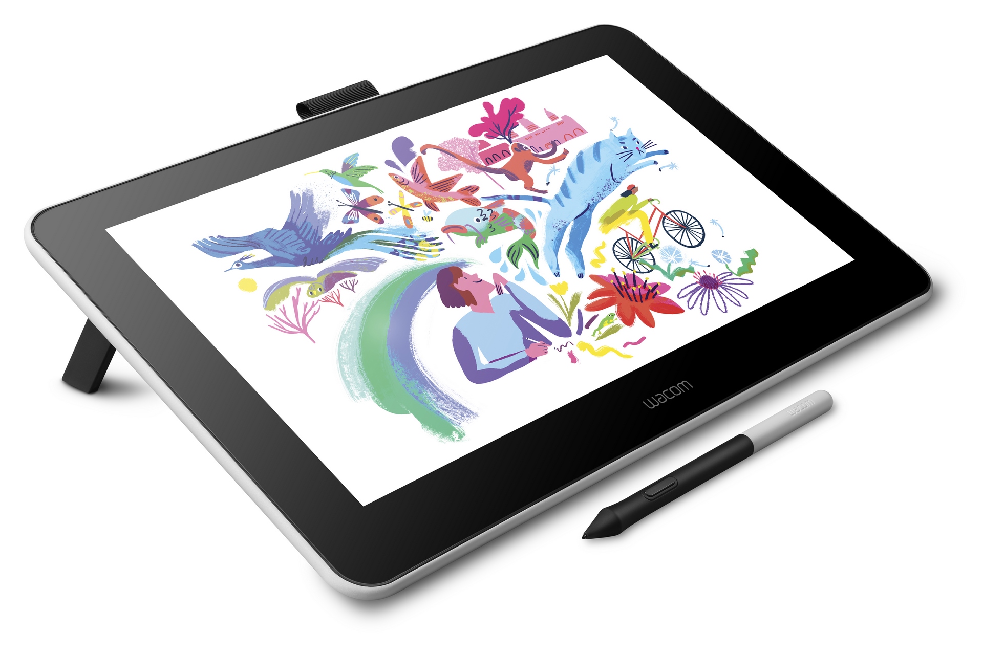 WACOM One 液晶タブレット Hi -uni デジタルペン付き 未使用-