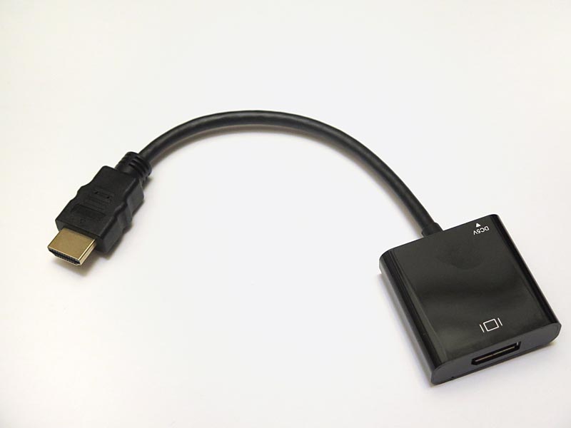 やじうまミニレビュー】HDMI出力の機器をDisplayPortのディスプレイに