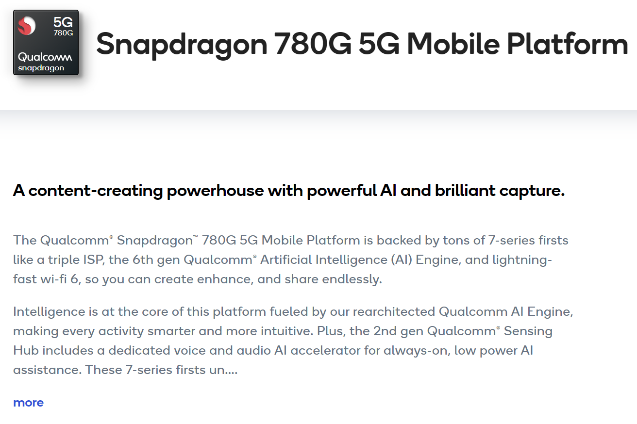 Qualcomm、5Gをサポートの7シリーズ最上位SoC「Snapdragon 780G」 - PC Watch