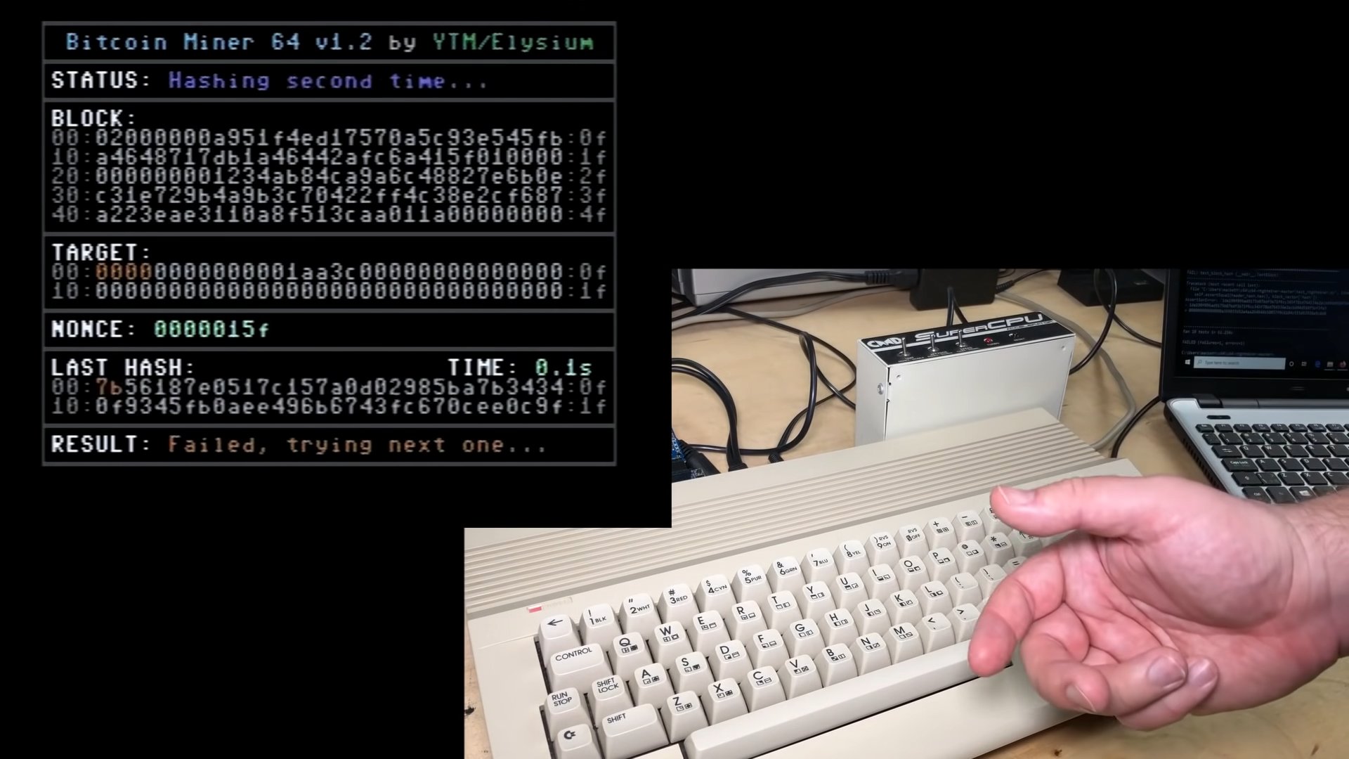 パソコン用??  マイニング用?? ドッキリ用?? やじうまPC Watch】コモドール64のマイニング性能は約0.3H/s - PC Watch