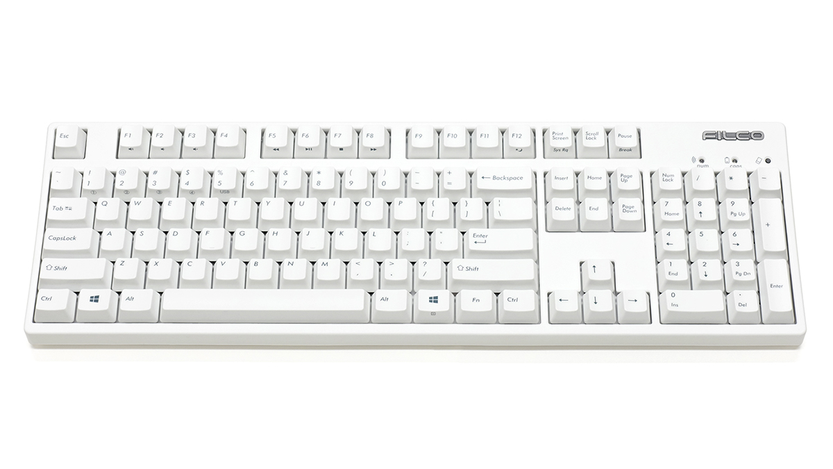 341 FILCO ホワイト 日本語配列 有線キーボード FILCO、白色の有線/Bluetooth対応メカニカルキーボードに数量限定の
