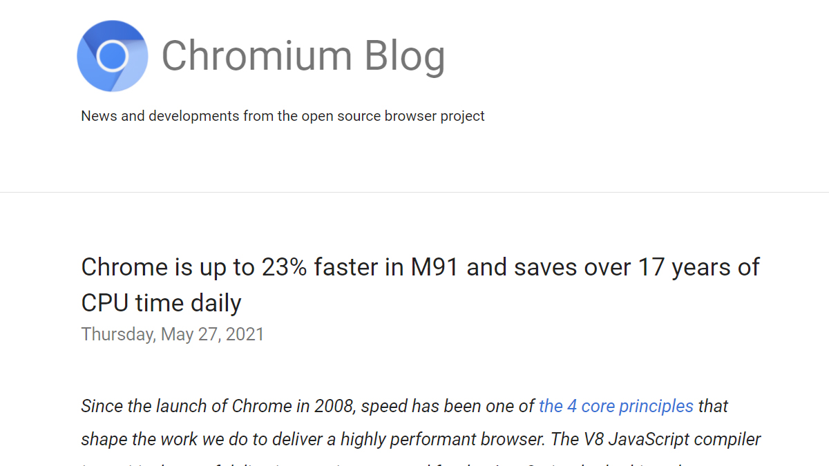 Chromeバージョン91は最大23 の高速化 Javascriptエンジンを改良 Pc Watch