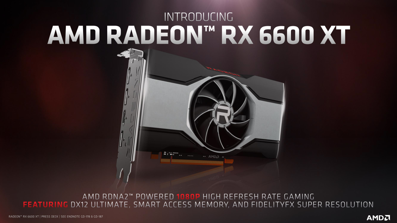 AMD、GeForce GTX 1060からの乗り換えを狙った「Radeon RX 6600 XT ...