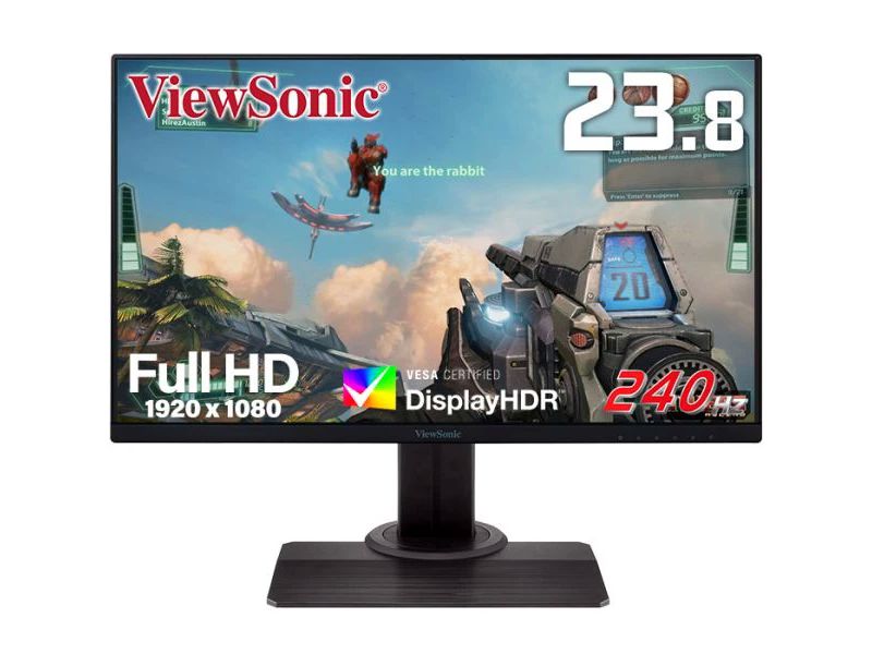 ViewSonic、応答速度1msで240Hz駆動、残像を低減したゲーミング液晶