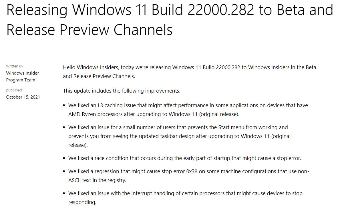 Windows 11テスト版でRyzenのL3キャッシュ遅延問題が修正。非ASCII文字