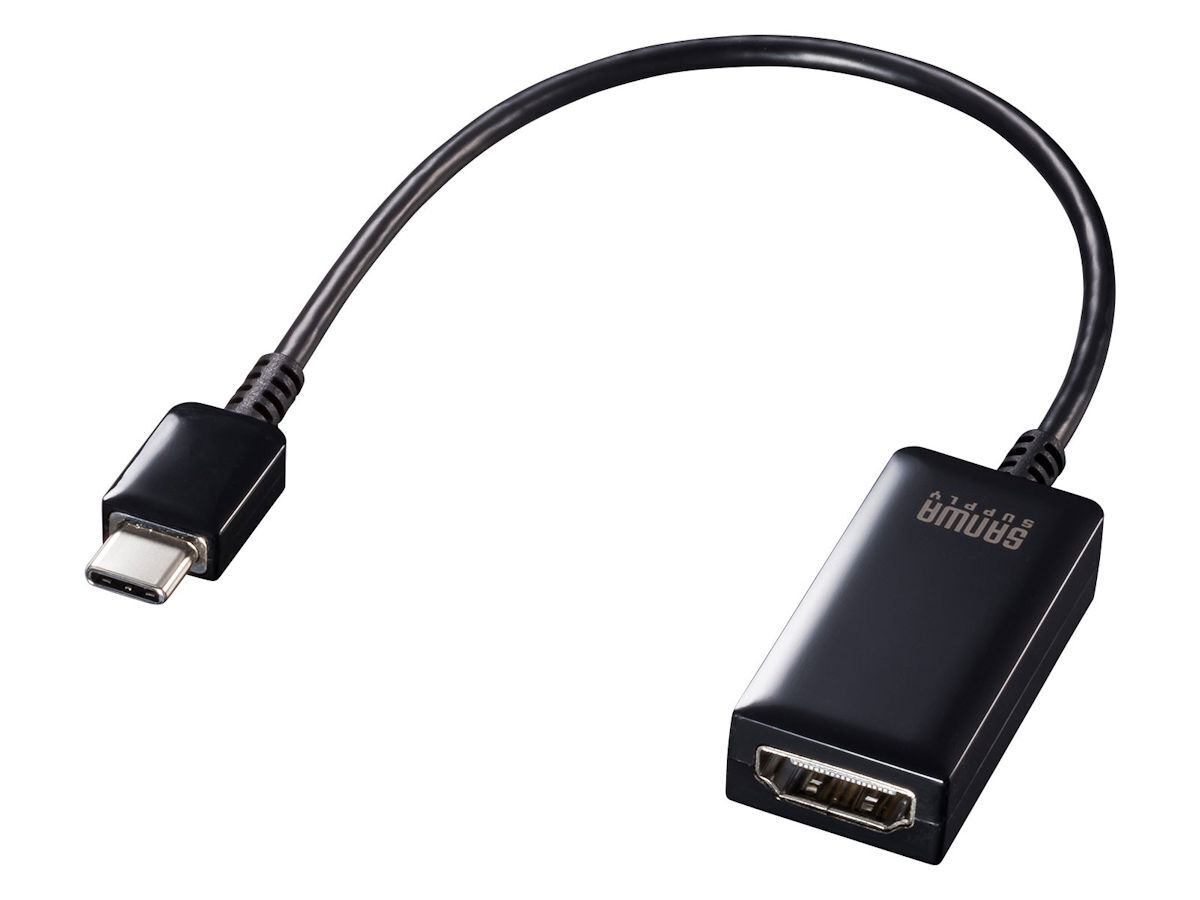 サンワサプライ USB Type C-HDMI VGA DVI DisplayPort 変換アダプタ AD-ALCHVDVDP