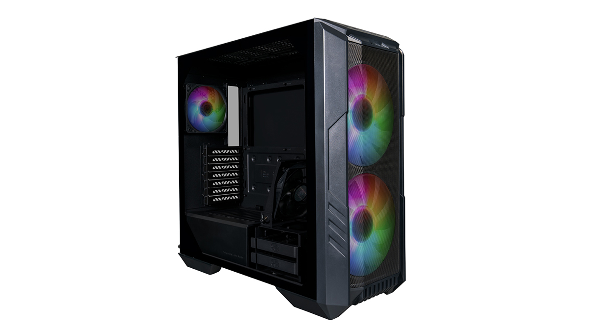 ⑤新品ケース★RGBシステムファン搭載フルスペック　windows10 home★core i7-4770/高速SSD120GBで高速起動メモリー8GB office 搭載★ Cooler Master、前面に200mmファン2基標準搭載のミドルタワーケース