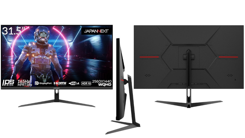 JAPANNEXT、WQHD解像度/165Hz対応の31.5型ゲーミングモニター - PC Watch