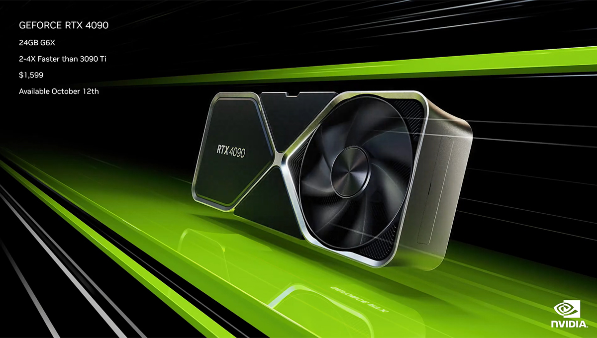NVIDIA、従来より最大4倍速い「GeForce RTX 4090」。1,599ドルで10月12 ...