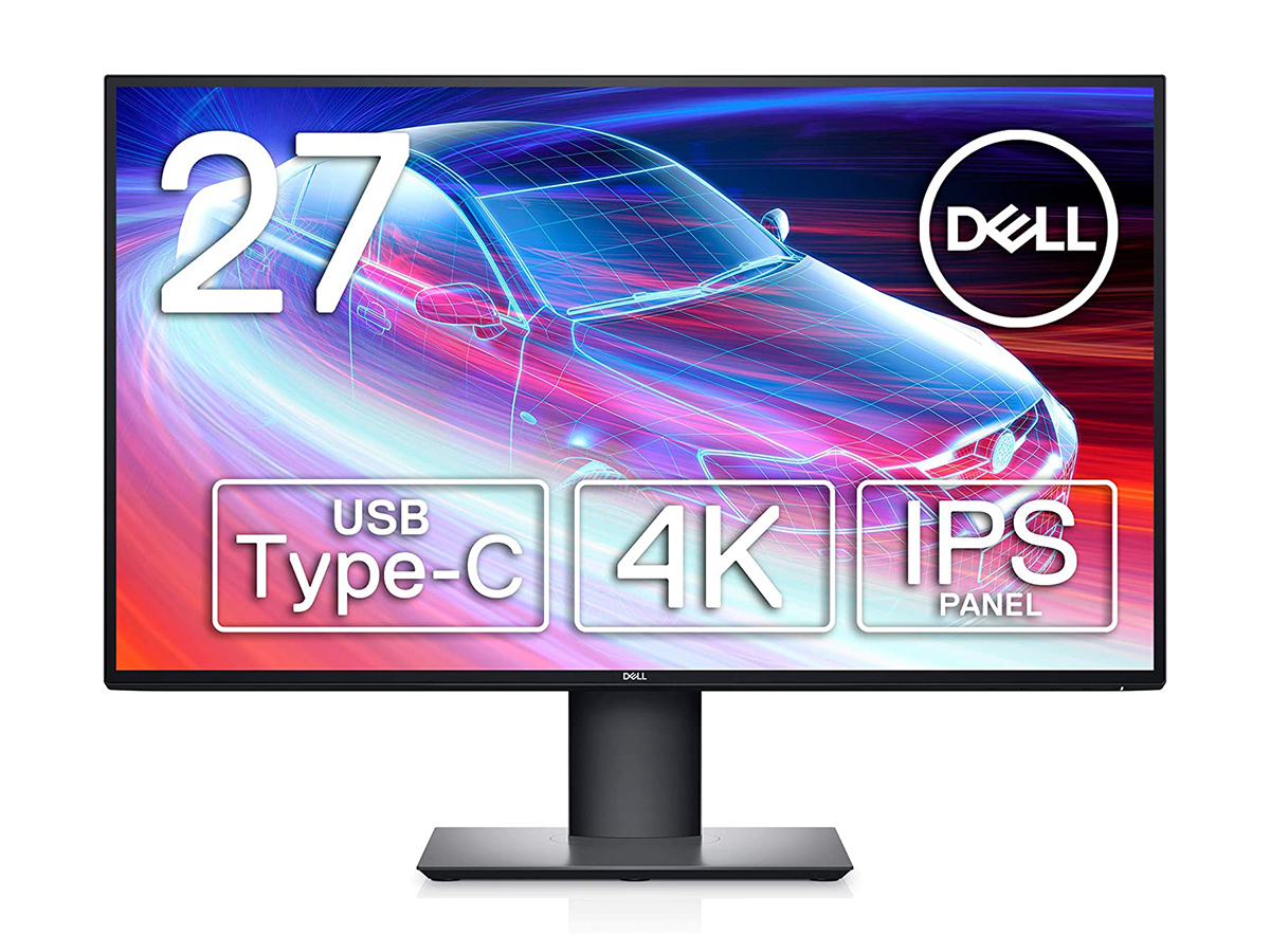 DELL U2720Q ハイエンドシリーズ、4k type c 90w給電対応-