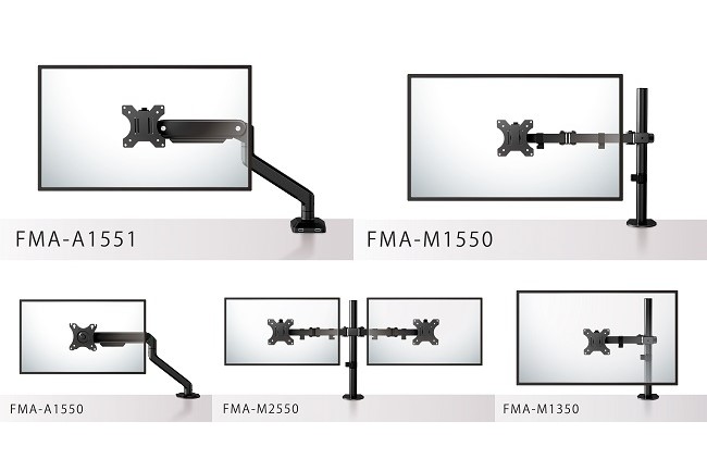 船井電機、USBポート搭載モデルなどモニターアーム5製品 - PC Watch