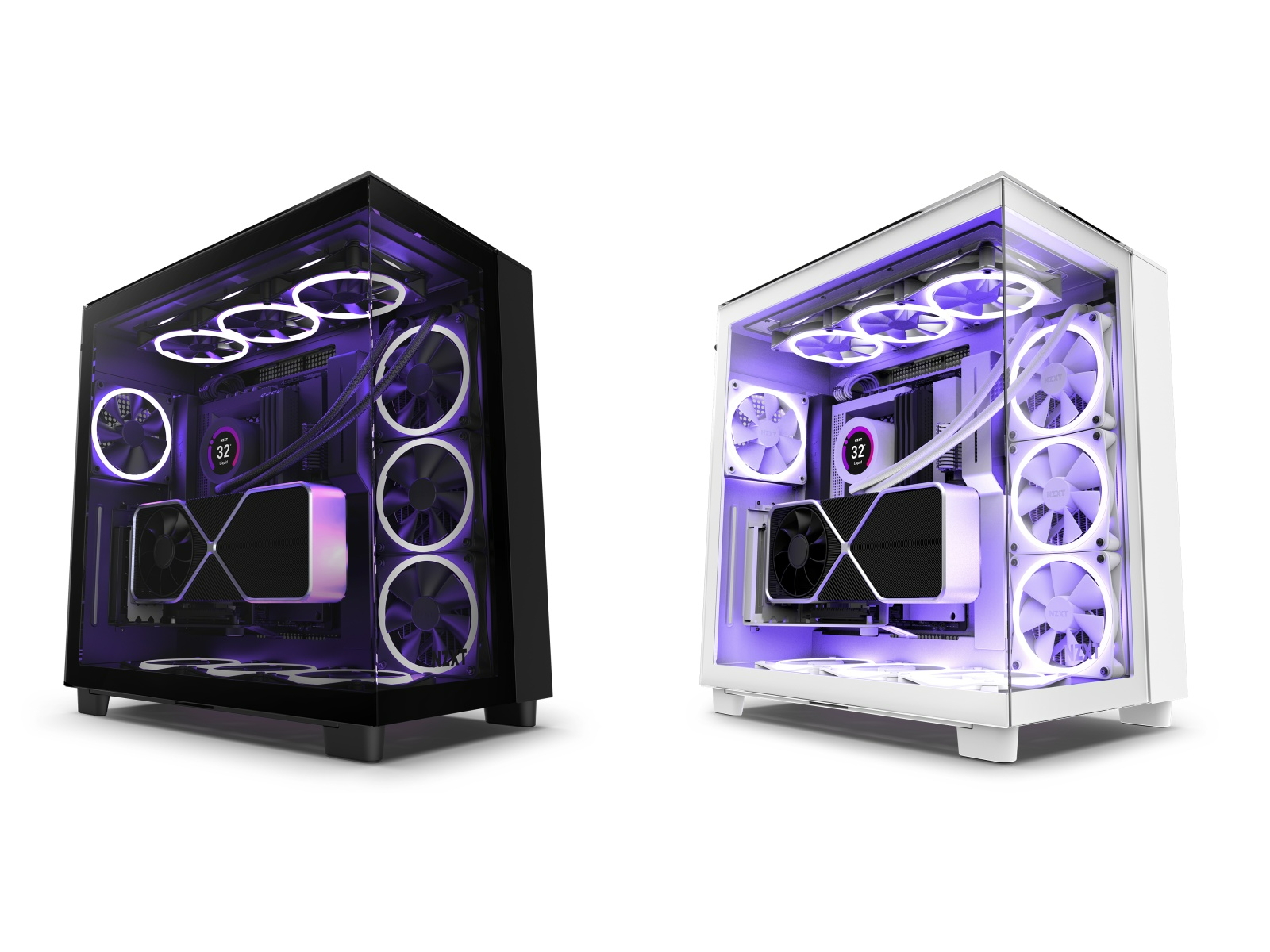 22,776円NZXT H9 flow PCケースRGBファン・RGB CPUクーラー セット