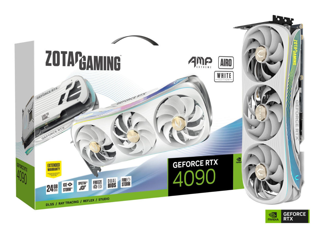 ZOTAC、「白い」GeForce RTX 4090搭載ビデオカード - PC Watch